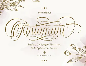 Kintamani Script Free font
