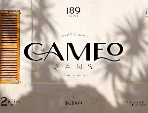 Cameo Sans font