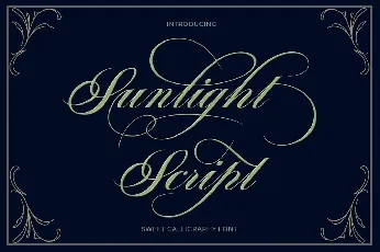 Sunlight Script font