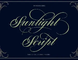 Sunlight Script font