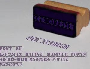 Old Stamper font