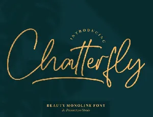 Chatterfly font