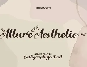 Allure Aesthetic font