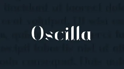 Oscilla font