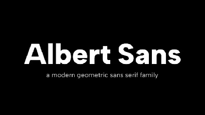 Albert Sans Family font