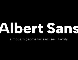 Albert Sans Family font