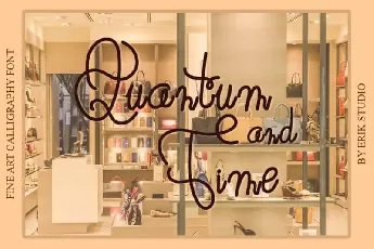 Quantum And Time Script font