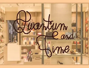 Quantum And Time Script font