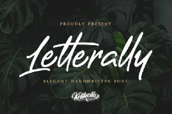 Letterally Handwritten font