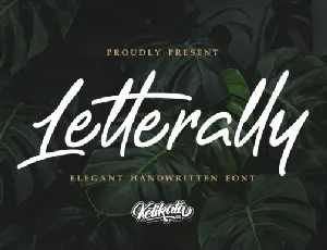 Letterally Handwritten font