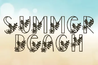 Summer Beach Display font