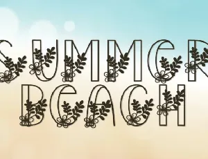 Summer Beach Display font