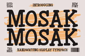 MOSAK font