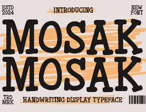 MOSAK font