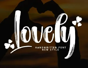 Lovely Brush font