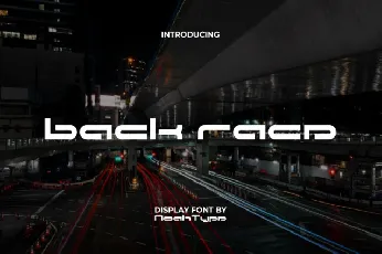 Back Race font