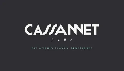 Cassannet Plus Free font