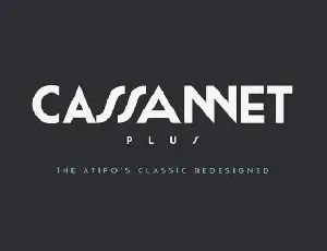 Cassannet Plus Free font