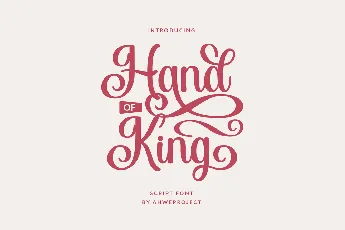 Hand of King font