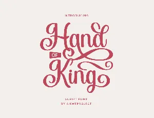 Hand of King font