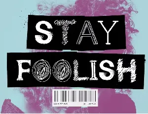 Stay Foolish font