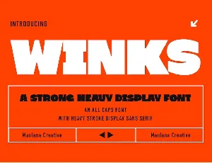 Winks font