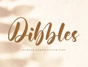 Dibbles font