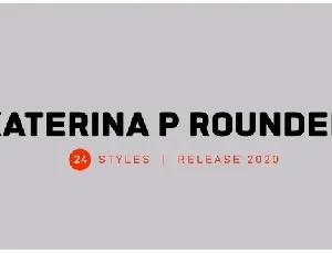 Katerina P Rounded Sans Serif font