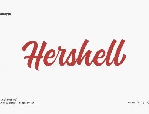 Hershell Script font