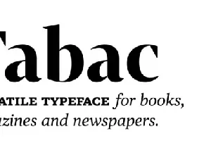 Tabac Family font