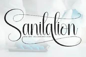 Sanitation Calligraphy font