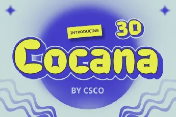 Cocana 3D font