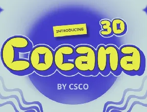 Cocana 3D font