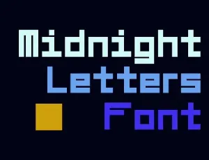 Midnight Letters font