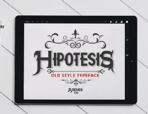 Hypothesis Display font