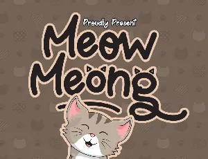 Meow Meong font