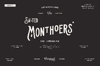 Salted Monthoers font