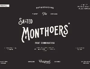 Salted Monthoers font