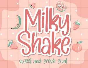 Milky Shake font