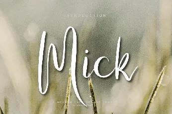 Mick font