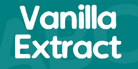 Vanilla Extract font