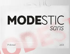 Modestic Sans font