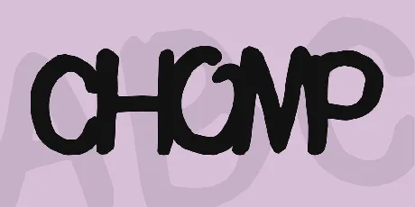 Chomp font