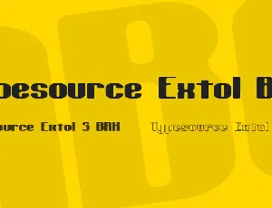 Typesource Extol BRK font