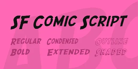 SF Comic Script font