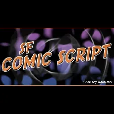 SF Comic Script font