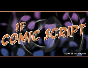 SF Comic Script font