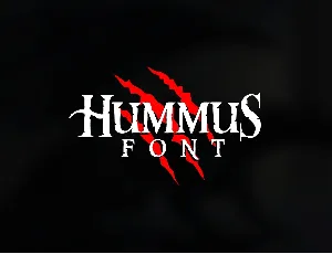 Hummus font