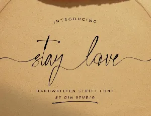 Stay Love font