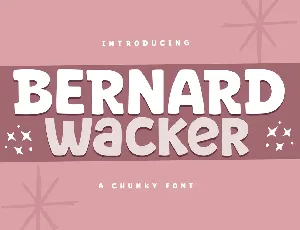 Bernard Wacker Display font